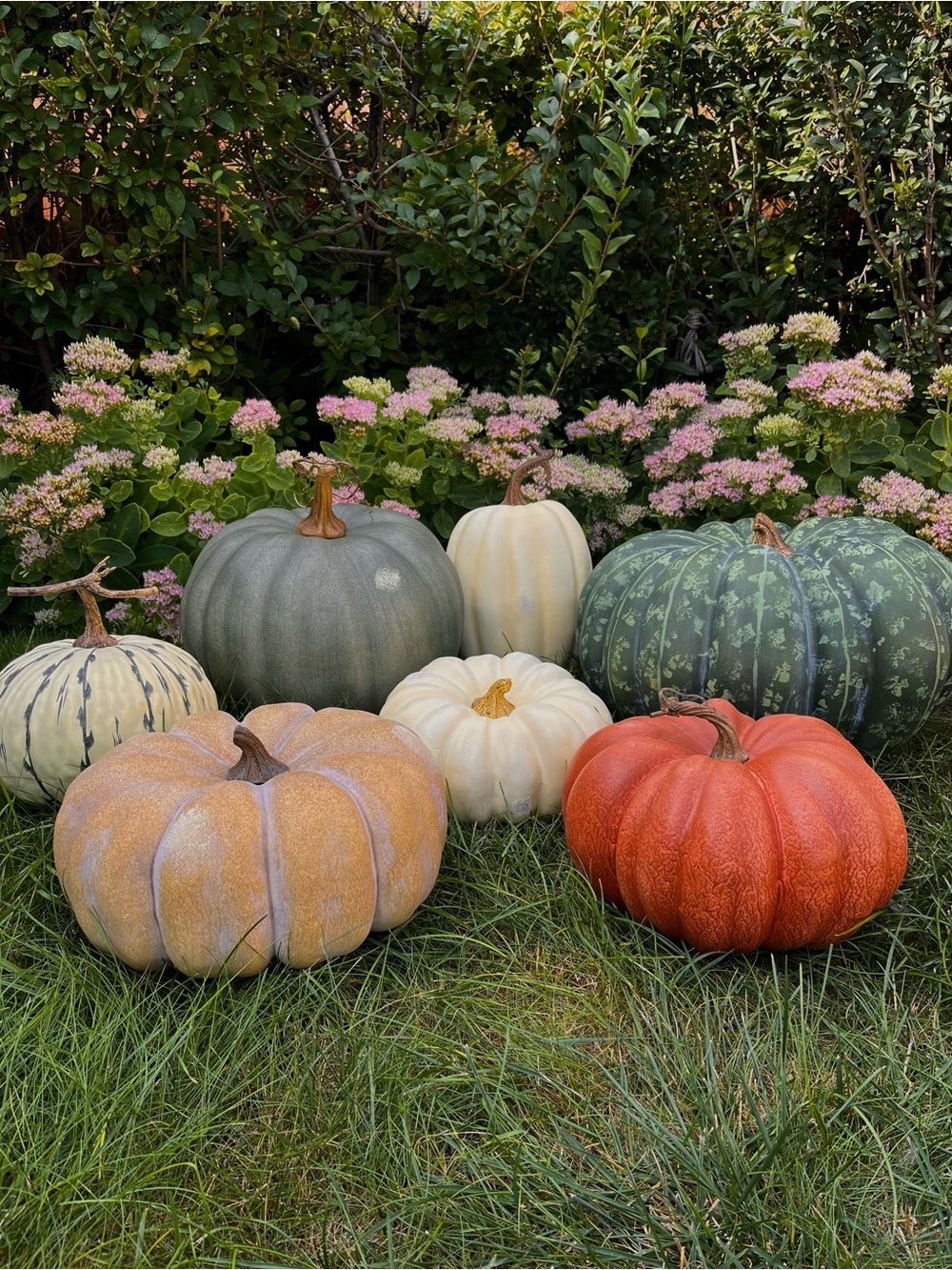 Fall Faux LARGE GREEN Pumpkin - Picture 4 of 14